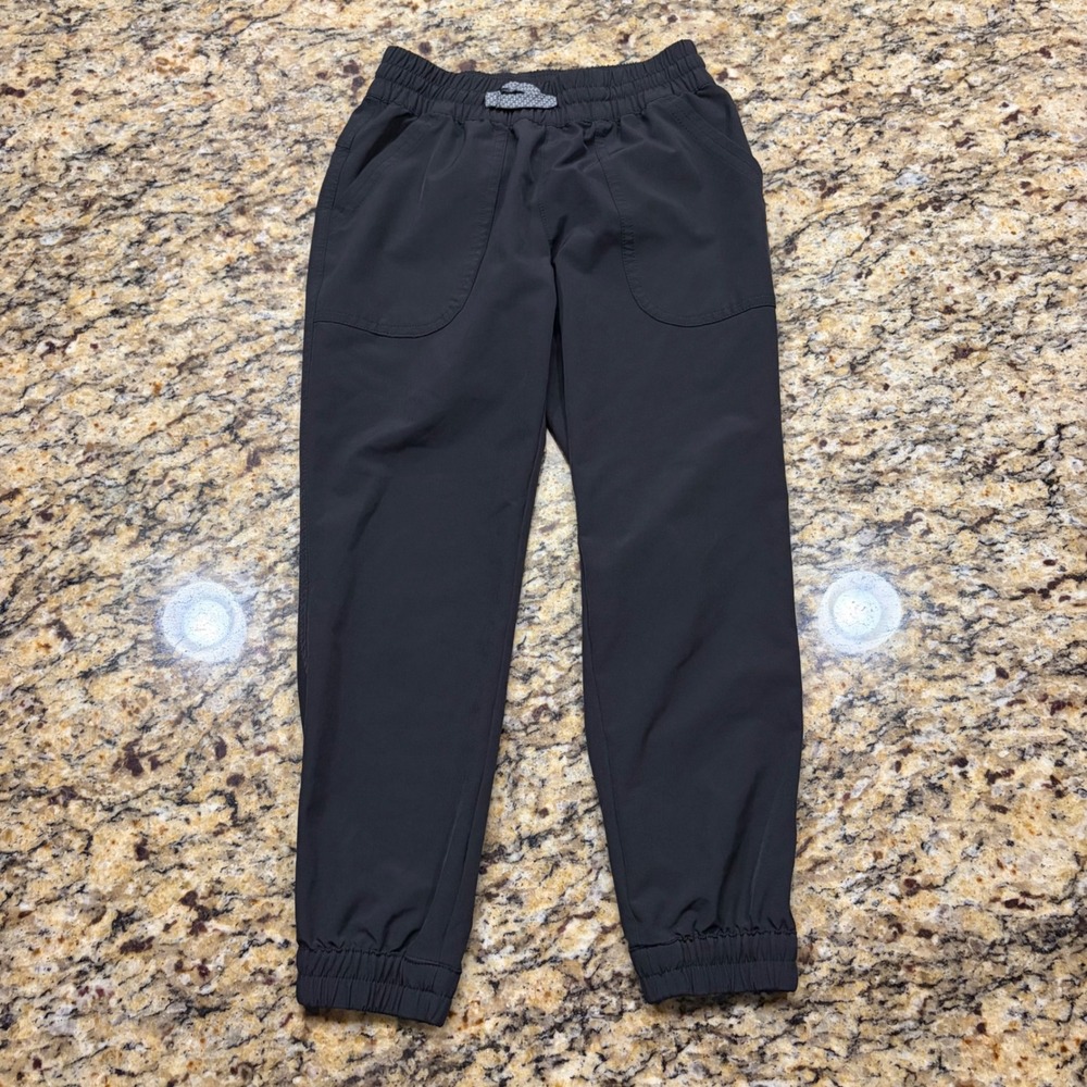 Patagonia Kids Black Joggers Elastic Waist Active Pants Size S 7-8 ws